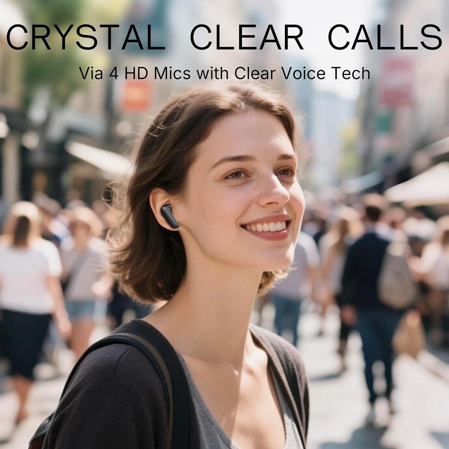 CMF Buds 2a Wireless Earbuds – 42dB Hybrid ANC, 12.4mm Dynamic Drivers, Quad-Mic Calls, Bluetooth 5.4, Dark Grey - Image 3