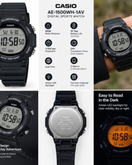 Casio AE-1500WH-1AV Digital Sports Watch for Men