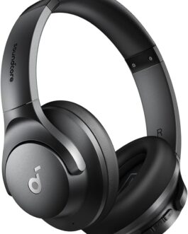 Soundcore by Anker Q20i Hybrid Active Noise Cancelling Over-Ear Headphones  – Black, white and pink