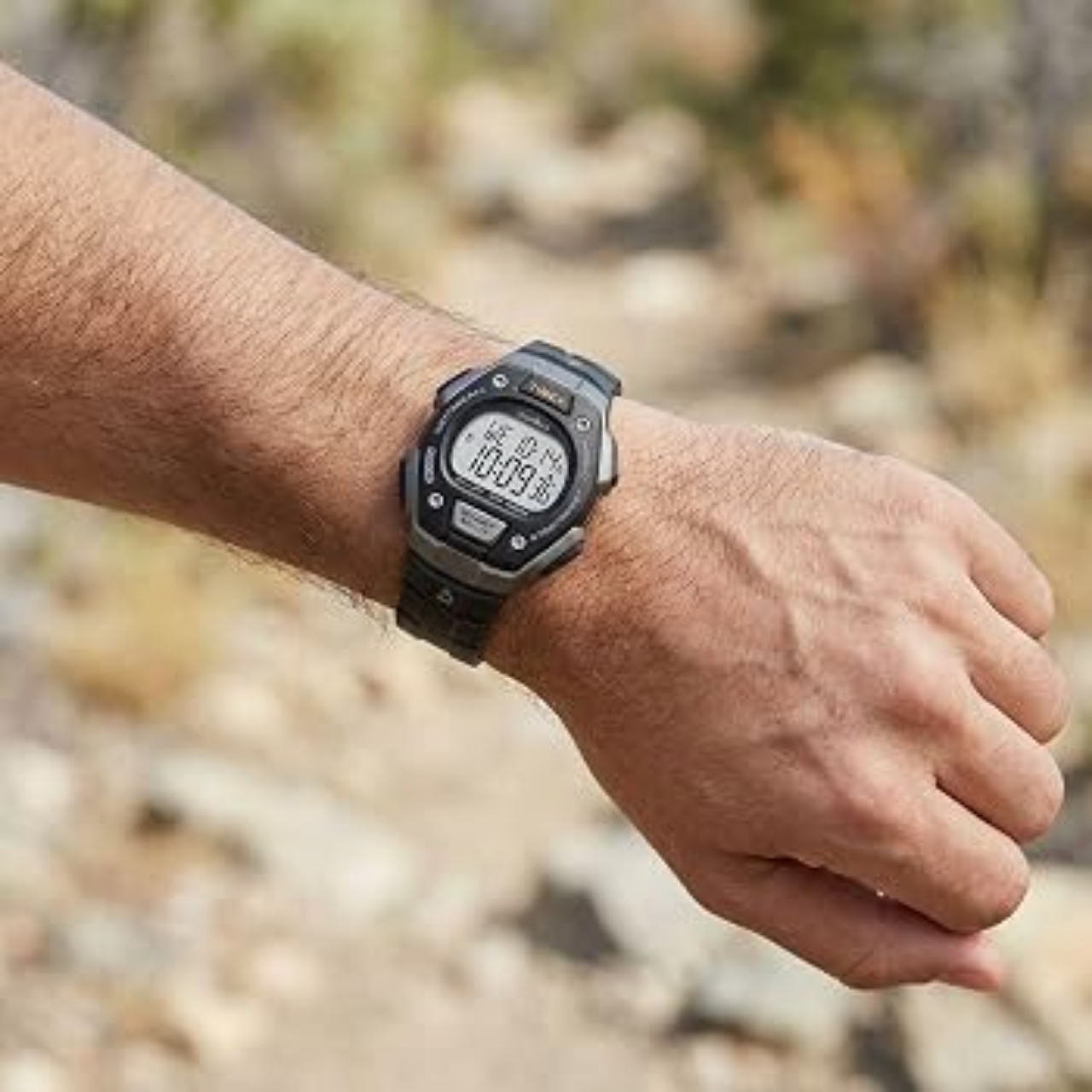 Men’s Digital Sports Watch – 38mm Resin Case, Adjustable Strap, 100M Water Resistance, Stopwatch, Alarm & INDIGLO® Backlight - Image 2